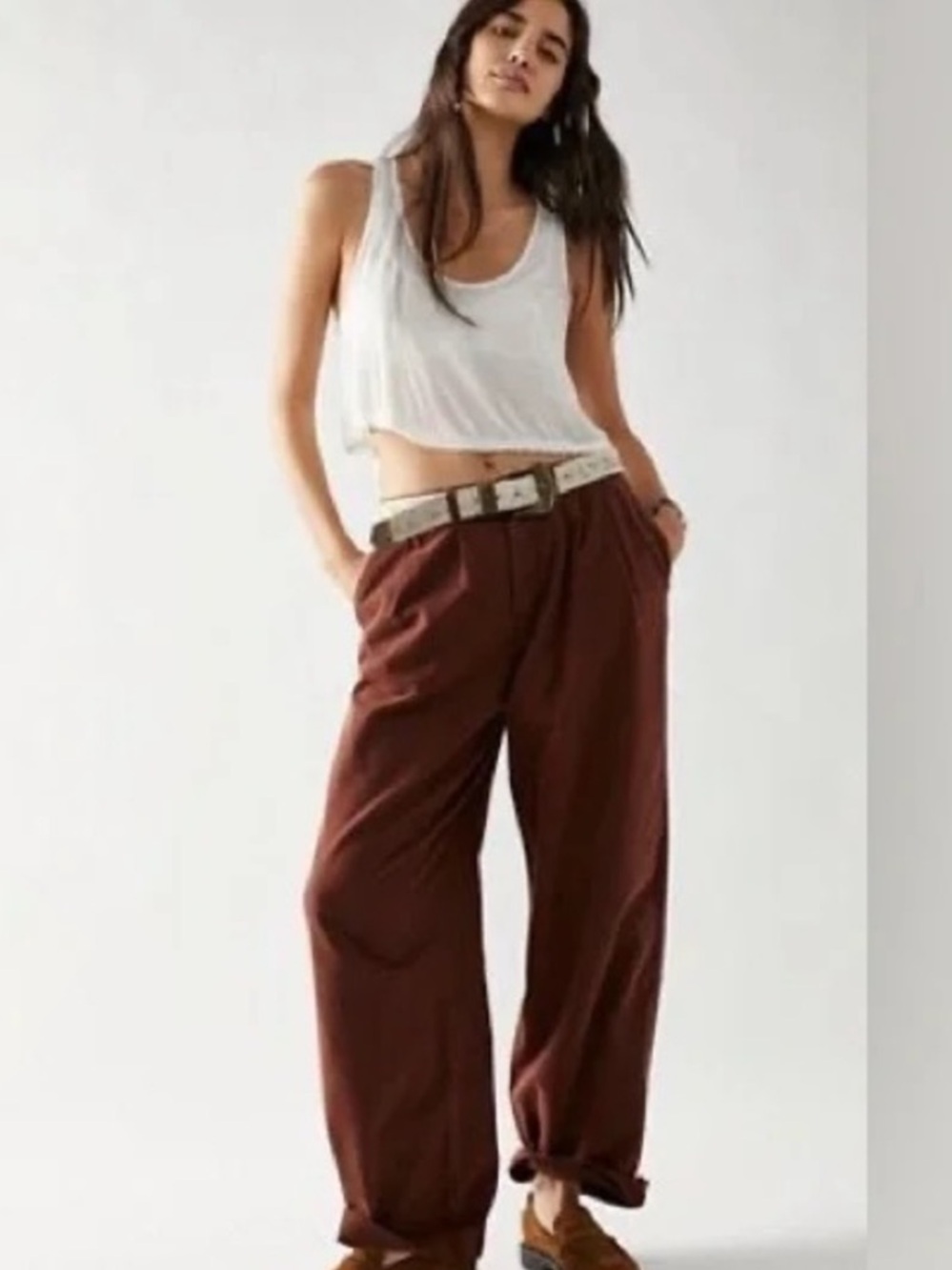 Free People x Revolve Abby Chino in Brown